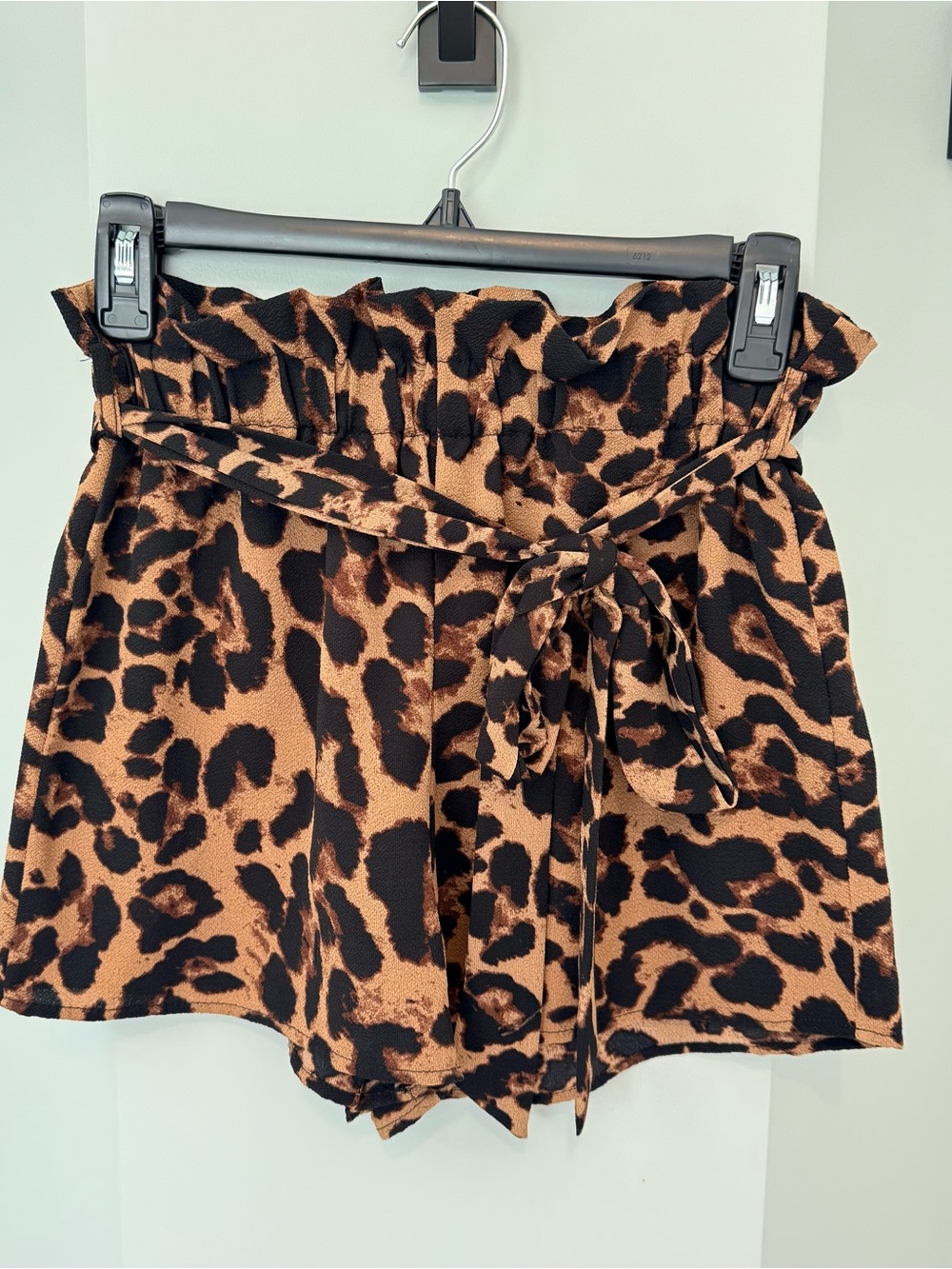 Leopard Print Dressy Shorts